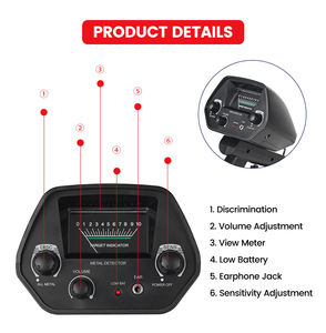 Muayene taşınabilir kullanım için el plastik Metal dedektörü altın bulucu altın analizörü - Product Image 2