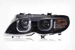 Phare avant LED YLA pour BMW E46 (2002-2006) – Modèles <span class=keywords><strong>320i</strong></span>, 318i, 323i, 325i – Xénon, DRL, Projecteur, Clignotant - Product Image 4
