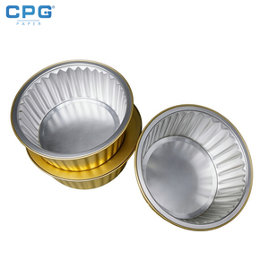 Conteneur en aluminium doré anti-fuite de 750 ml pour la livraison de repas chauds, conteneurs jetables en aluminium pour restaurants - Product Image 1