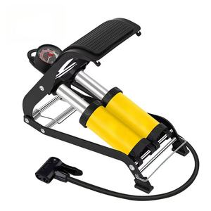 Bomba de Bicicleta Portátil de Acero Angbow con Manómetro de 160 PSI, Válvula Presta y Schrader, OEM, ODM, Logotipo Personalizado - Product Image 4