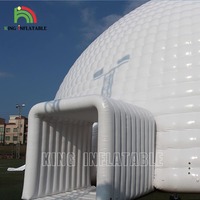 Tente Igloo géante violette gonflable pour stade extérieur, événement, discothèque, Concert, dôme géant blanc, chapiteau de maison