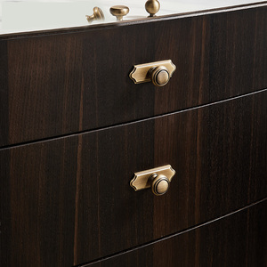 JAYA <strong>Antique</strong> Brass Finish Cabinet <strong>Knobs</strong> with <strong>Backplates</strong> Vintage Single Hole <strong>Drawer</strong> Pulls for Kitchen Wardrobe Dresser Furniture - Product Image 4