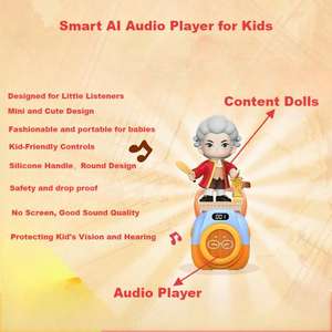 Juguete Educativo con Bluetooth para Bebés, Máquina <span class=keywords><strong>de</strong></span> <span class=keywords><strong>Canciones</strong></span>, Historias, Robots, Juguetes con IA para Niños - Product Image 5