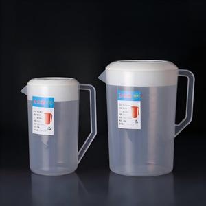 Carafe à eau froide en PP de qualité alimentaire, grande capacité 1,8-5L, avec couvercle, pour boissons, thé au lait, café, jus, bière - Product Image 1