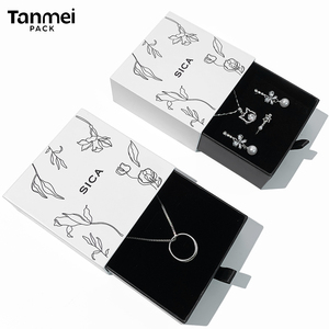 Caja de Joyería Blanca con Logotipo Personalizado, Empaque de Papel para Anillos, Aretes, Colgantes, Collares y Pulseras - Product Image 5