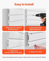 Panneaux muraux en PVC de haute qualité, imperméables et insonorisants, 15 USD, pour garage, atelier, entrepôt, hôtel, stockage.