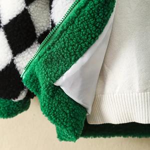 Customized Colors Winter Zipper <b>Girls</b> Hooded Padded Furry <b>Jacket</b> with Regular Length - Product Image 3