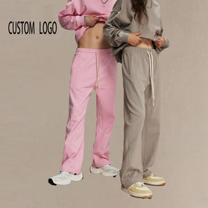 Service OEM personnalisé, pantalon de sport décontracté uni, coupe droite, élastique, polyester/coton, pantalon de sport pour homme, pantalon athleisure - Product Image 1