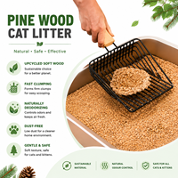 Litière pour chat en bois de pin écologique, disponible en marque privée, contrôle naturel des odeurs, hautement absorbante, non toxique