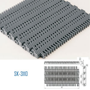 Rantai Konveyor Modular Plastik Berkualitas Tinggi dan Murah untuk Pengangkutan Daging - Product Image 1