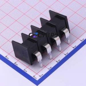 KF65R-11.0-4P Barrier Terminal Block Bent Lead Through Hole,P=11mm Connector Two Sides 11mm 1x4P Right Angle Pin - Product Image 2
