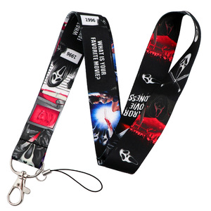 Horror Bride Series Long-Style Phone Lanyard with <b>Hook</b> Polyester Heat Transfer Print Neck Strap for ID Badges & Work Tags - Product Image 3