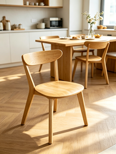 Scandinavian Wooden Living Room <b>Chair</b> with Solid <b>Back</b> Linen Upholstery Eco-Friendly Design Multi-Purpose for Home Furniture - Product Image 1