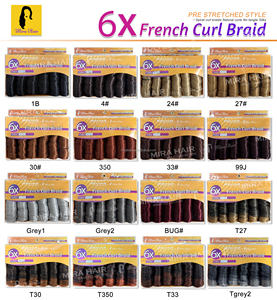 Offre Spéciale – Lot de 1 Tresses au Crochet Bouclées à la Française Prêtes à l'emploi – Fibre Synthétique Douce pour Coiffures Box Braids et Knotless Braids - Product Image 2