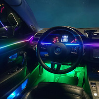 Nouvelles lumières d'ambiance universelles colorées intégrées et discrètes compatibles avec 99 % des modèles de véhicules, modèle 11, éclairage intérieur pour voiture