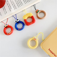 Dragonne anti-chute universelle amusante pour accessoires AirPods et téléphones mobiles iPhone, motif dessin animé mignon