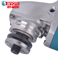 Meuleuse d'angle filaire industrielle BIYOTI de 5 pouces, meuleuse d'angle électrique portative m14 125 mm pour le polissage de la pierre et des carreaux métalliques