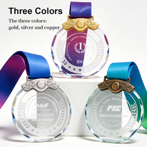 Medallas de Cristal con Logotipo Personalizado <span class=keywords><strong>DILU</strong></span>, Estilo Deportivo, Medallas de Cristal con Forma de Estrella, Medallas de Diamantes Facetados, Placas, Trofeos, Recuerdos, Regalos - Product Image 3