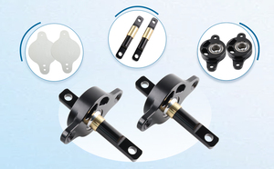 Kit de Bujes Esféricos para Brazo Trasero, Bujes CNC Compatibles con Honda Civic Acura Integra EF EG EK DC2 DA 88-00, CR057-BK - Product Image 3