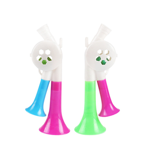 New Product China Direct Factory Cheap Price Bulk Package Plastic Small Promotional Double Tube Horn Toys for Kids' Party