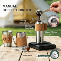 Ensemble de café à faire couler à la main de qualité supérieure, kit complet de préparation du café avec boîte de service, cadeau idéal pour les amateurs de café