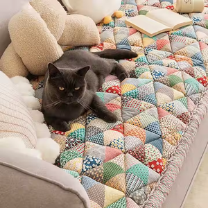 Housse de protection pour <span class=keywords><strong>canapé</strong></span> de style ethnique imprimé bohème Coussin confortable antidérapant fait à la main pour le salon Chats et chiens - Product Image 2