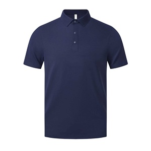 Men's Nylon Quick Dry Knitted Polo Shirt Summer Workwear Short Sleeve Collared Thin Fit Customizable Corporate Uniform - Product Image 3