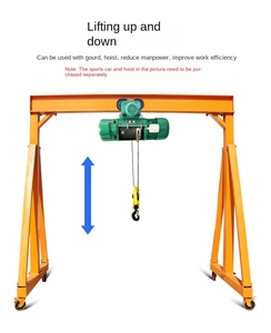 מנוף גשר נייד 1 טון, מסילה קטנה בהתאמה אישית, מנוף גשר חשמלי אוניברסלי 2 טון להרמה במפעלים ובסדנאות - Product Image 1