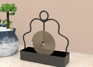 Nuovo Porta Spirali Antizanzare Grande in Ferro Battuto, Bruciatore di Incenso, Vassoio per Spirali Antizanzare, Vassoio per Bruciatore di Incenso - Product Image 4