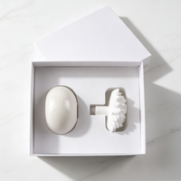 Diffuseur de parfum d'ambiance FinRu en céramique et porcelaine, avec pierres aromatiques et bâtonnets parfumés aux huiles essentielles pour la maison