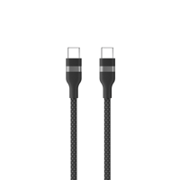 Kabel Data kepang kustom, kabel pengisian daya Cepat 60W 100W 3A 1 2 Meter Tipe C USB C ke USB C UNTUK iPhone Android