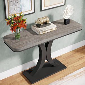 Tribesigns moderne classique ferme antique 100cm bois vintage gris couloir table d'entrée pour salon <span class=keywords><strong>console</strong></span> meubles - Product Image 6