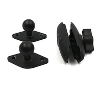 Support à boule de 1 "avec bras à double douille moyen et base à boule double diamant pour support de camion