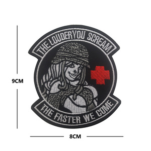 Badge médical américain brodé avec fermeture velcro, brassard, DO KNOW HARM, <span class=keywords><strong>ne</strong></span> me fait <span class=keywords><strong>pas</strong></span> mal, badge de moralité des infirmières - Product Image 6