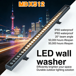 Luminaria LED Lineal de <span class=keywords><strong>Pared</strong></span> RGBW RGB de Alta Luminosidad, Impermeable IP65, 36, 48, 72 W, para Paisajismo, con Atenuación y Garantía de 3 Años - Product Image 1