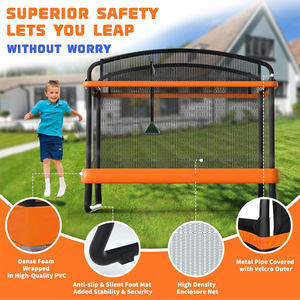 <span class=keywords><strong>Trampoline</strong></span> de fitness professionnel Tengtai pour intérieur ou extérieur, design rectangulaire personnalisé 4 * 6 pieds avec filet de sécurité - Product Image 5