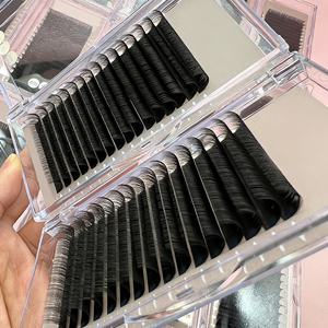 Mega Volume Private Label Cashmere 03 05 07 Eyelash Extension 8-25mm Wholesale Dark Matte Velvet Mink Lash Tray Extension Supply - Product Image 3