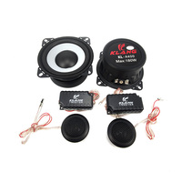 Pabrik OEM pasang 2 cara 4 "Speaker komponen pintu mobil RMS 30W 88DB 4 inci 2 arah Speaker komponen suara mobil