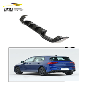 Diffusore paraurti posteriore in fibra di carbonio preimpregnato puro per Volkswagen <span class=keywords><strong>Golf</strong></span> <span class=keywords><strong>R</strong></span> MK8 <span class=keywords><strong>R</strong></span> <span class=keywords><strong>Line</strong></span> 2021-2022 - Product Image 1