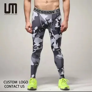 Liu Ming Custom Printed Logo Men's Compression Jogger Leggings Plus Size Training Pants Exercise Basketball Yoga Tights