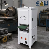 Machine de polissage et de finition pour larges bandes, tôles et plaques en acier inoxydable et en fer, avec finition brossée, sablée et écaillée