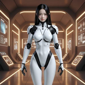 Biyonik İnsansı Resepsiyon Robotu Özel Silikon Gövde Zengin İfadeler - Product Image 6