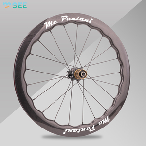 Ruedas de Carbono SeeMore Personalizables de 20 Pulgadas 451 para <span class=keywords><strong>Bicicleta</strong></span> Plegable, Juego de Ruedas de Carbono para Brompton/<span class=keywords><strong>Dahon</strong></span>, Ligeras para Carreras - Product Image 2