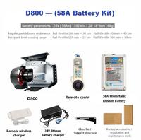 Kayak gonflable pliable pour 2 personnes, alimenté par batterie, avec sac à dos d'extérieur, modèle D800