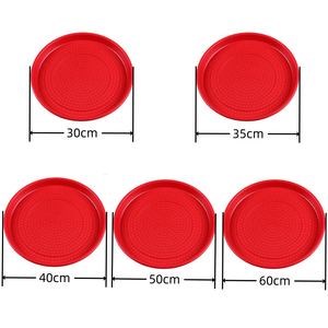 RS-89 Alta Qualidade Fazenda De Aves 30/35/40/50/60cm Rodada De Plástico Frango <span class=keywords><strong>Feed</strong></span> Pan Chicks Bandeja De Alimentação - Product Image 2