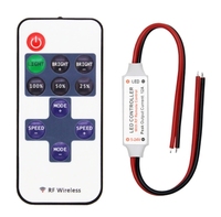 Mini gradateur 5-24V sans fil avec 11 touches RF télécommande couleur unique 3528 5050 5630 2835 LED gradateur contrôleur