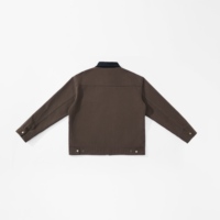 Veste de travail pour homme en toile de coton 100% vintage, style streetwear, fermeture éclair, écologique, coupe ample, bomber d'hiver, col rabattu, lavée