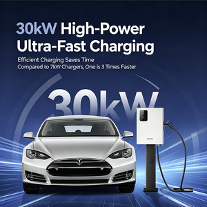 เครื่องชาร์จรถยนต์ไฟฟ้าแบบติดผนัง 30kW/40kW DC รองรับ CCS2 ชาร์จเร็ว ควบคุมผ่านแอพและ RFID มาตรฐาน IP54 ได้รับการรับรอง CE - Product Image 2