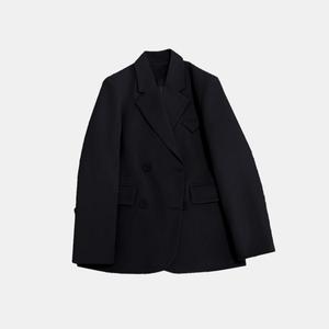 The New Casual Solid Color <b>Pockets</b> Suit Collar <b>Plastic</b> Button Women Fashion - Product Image 6