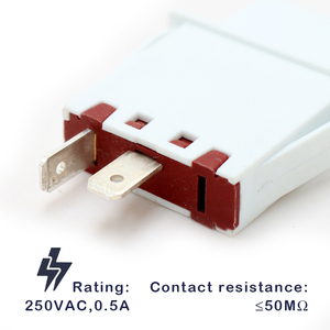 Interruptor de Luz de Refrigerador de 2 Pés 2 Pinos NC AC 250V 0.5A Substituição Interruptor de Luz de Porta de Congelador de Plástico Eletrônico - Product Image 4